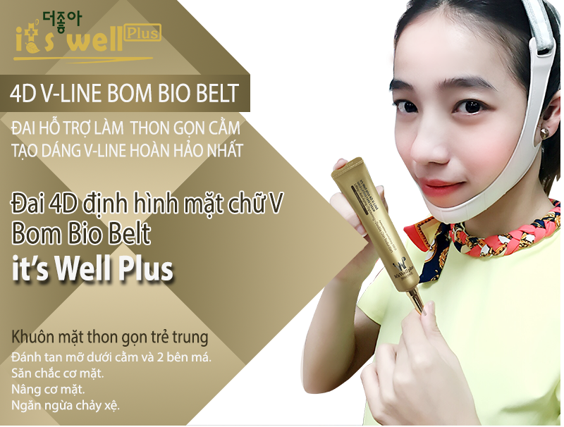 Đai It's Well Plus 4D Định Hình Khuôn Mặt Chữ V - Loại 1 (V-line)