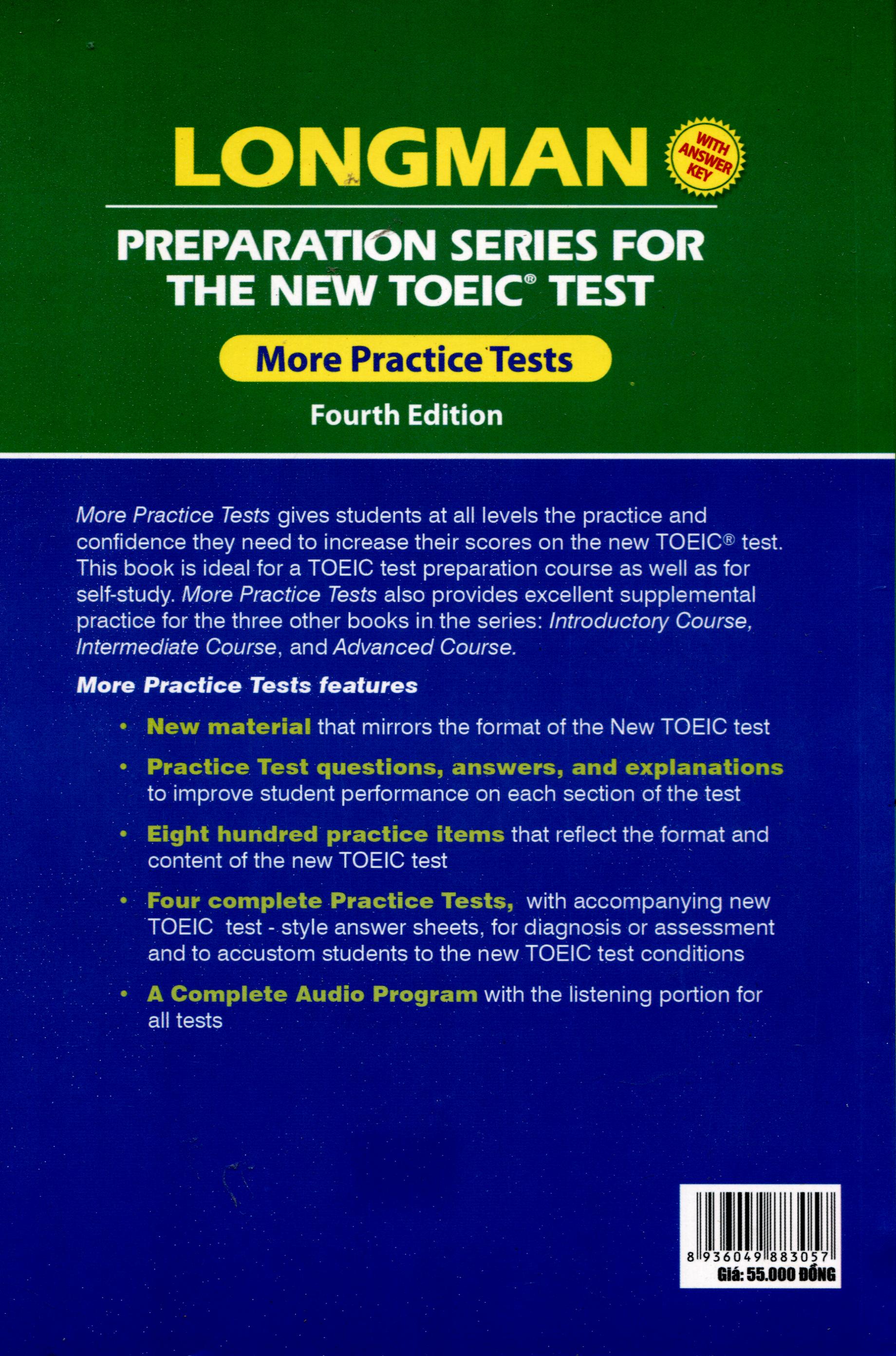 Longman Preparation Series For The New TOEIC Test – More Practice Tests (Không CD)