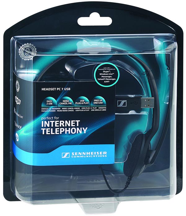 Tai Nghe Chụp Tai Sennheiser PC 7 USB - Hàng Chính Hãng