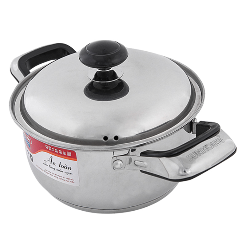 Bộ 3 Nồi Inox 3 Đáy Bếp Từ Sunhouse SH333