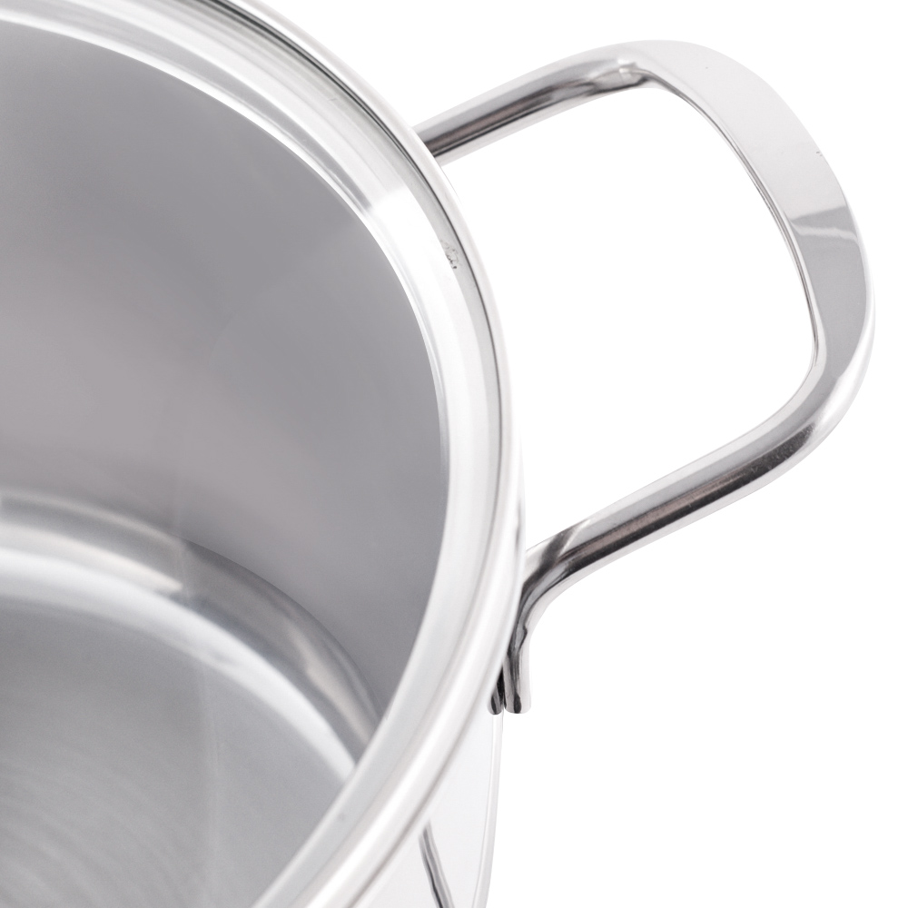 Bộ 3 Nồi Inox 3 Đáy Vung Kính Bếp Từ Sunhouse SH888