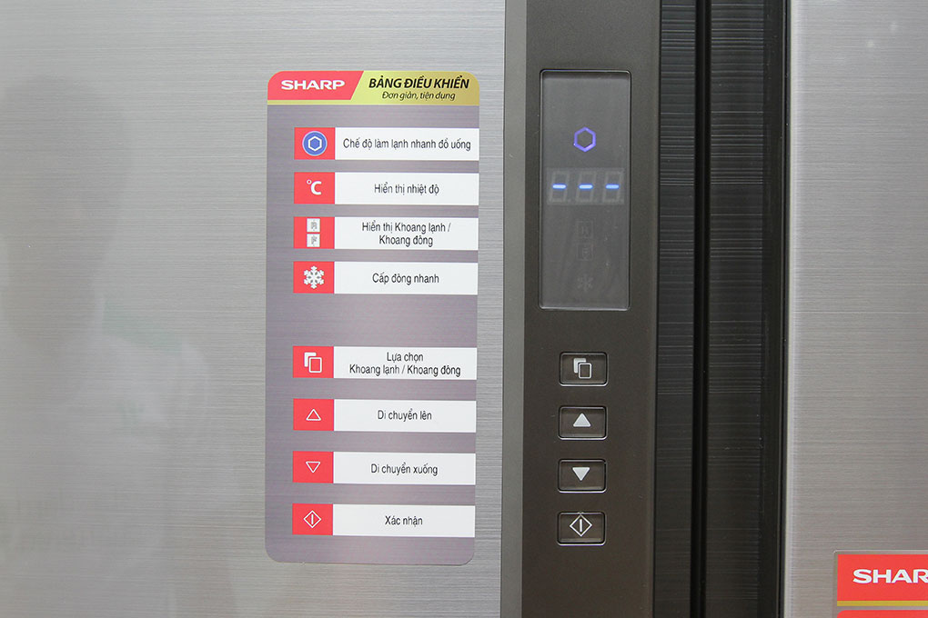 Tủ lạnh Sharp Inverter 556 lít SJ-FX630V-ST - Chỉ giao tại Hà Nội