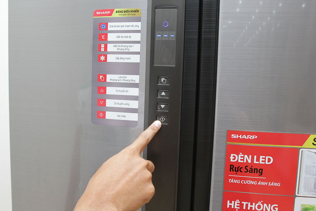 Tủ lạnh Sharp Inverter 556 lít SJ-FX630V-ST - Chỉ giao tại Hà Nội