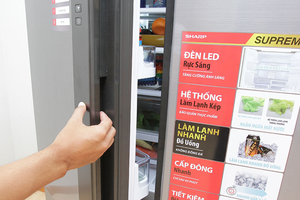Tủ Lạnh Inverter Sharp SJ-FX680V-ST -Hàng Chính Hãng