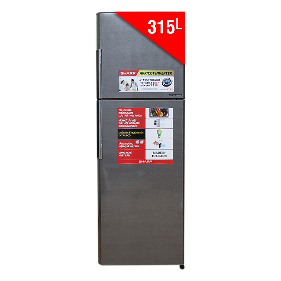 Tủ lạnh Sharp Inverter 315 lít SJ-X346E-DS