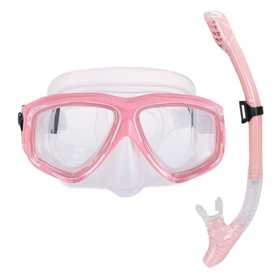 Bộ Kính Lặn Ống Thở Gopro Snorkel-Set-Pink - Hồng