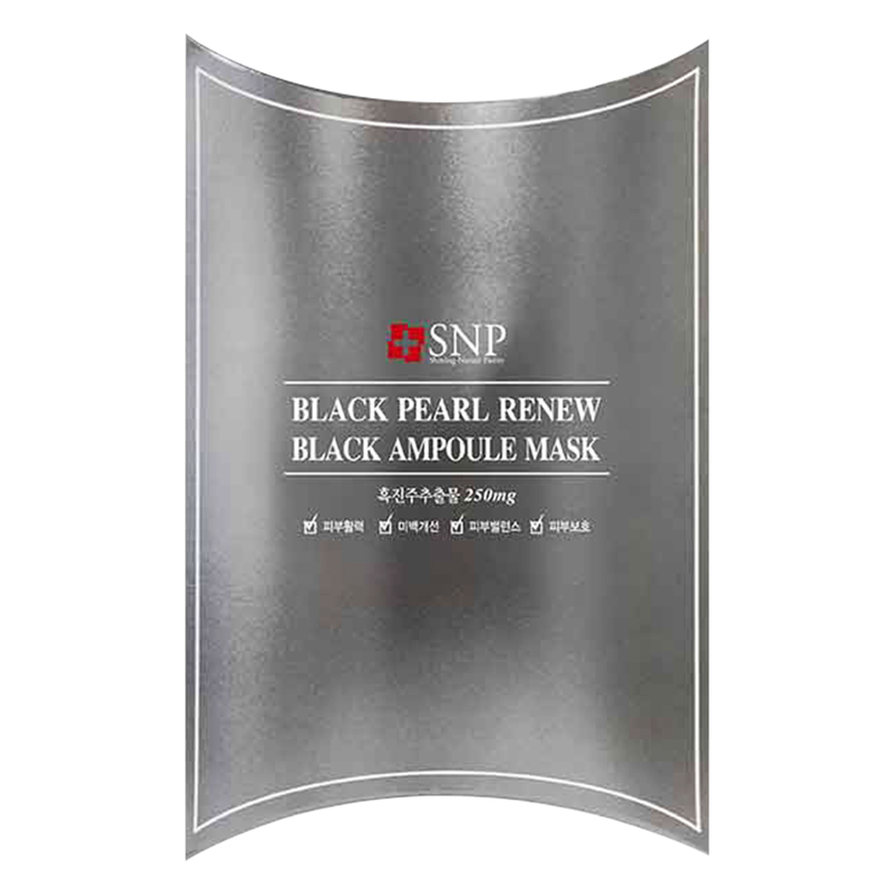 Mặt Nạ Dưỡng Chứa Tinh Chất Ngọc Trai Đen SNP Black Pearl RENEW Black Ampoule Mask - SNP008 (25ml)