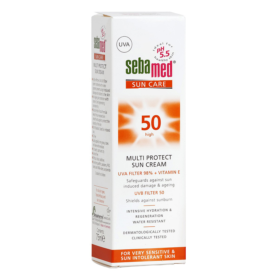 Kem Chống Nắng Sebamed Ph5.5 Cho Da Mặt SPF50 - SSP01B - 10ml