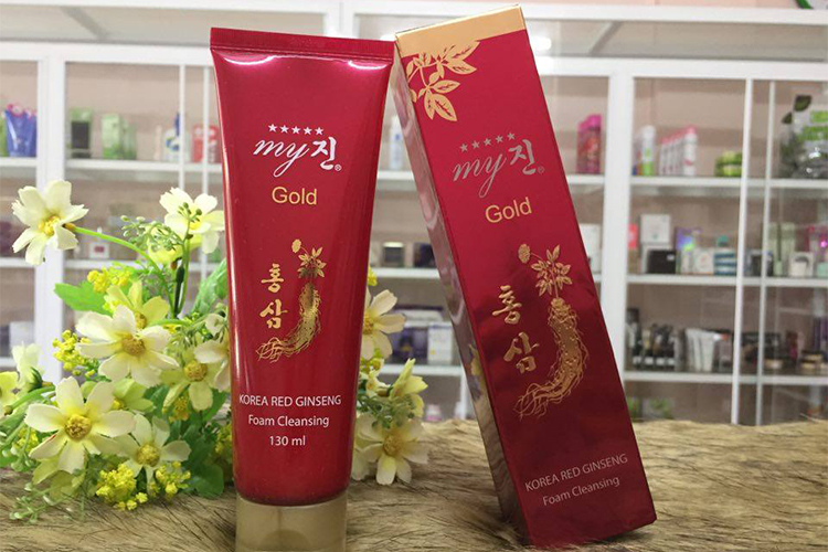 Sữa Rửa Mặt Sâm Đỏ Hỗ Trợ Trị Nám My Gold Korea Red Ginseng SRMMG-SĐ (130ml)