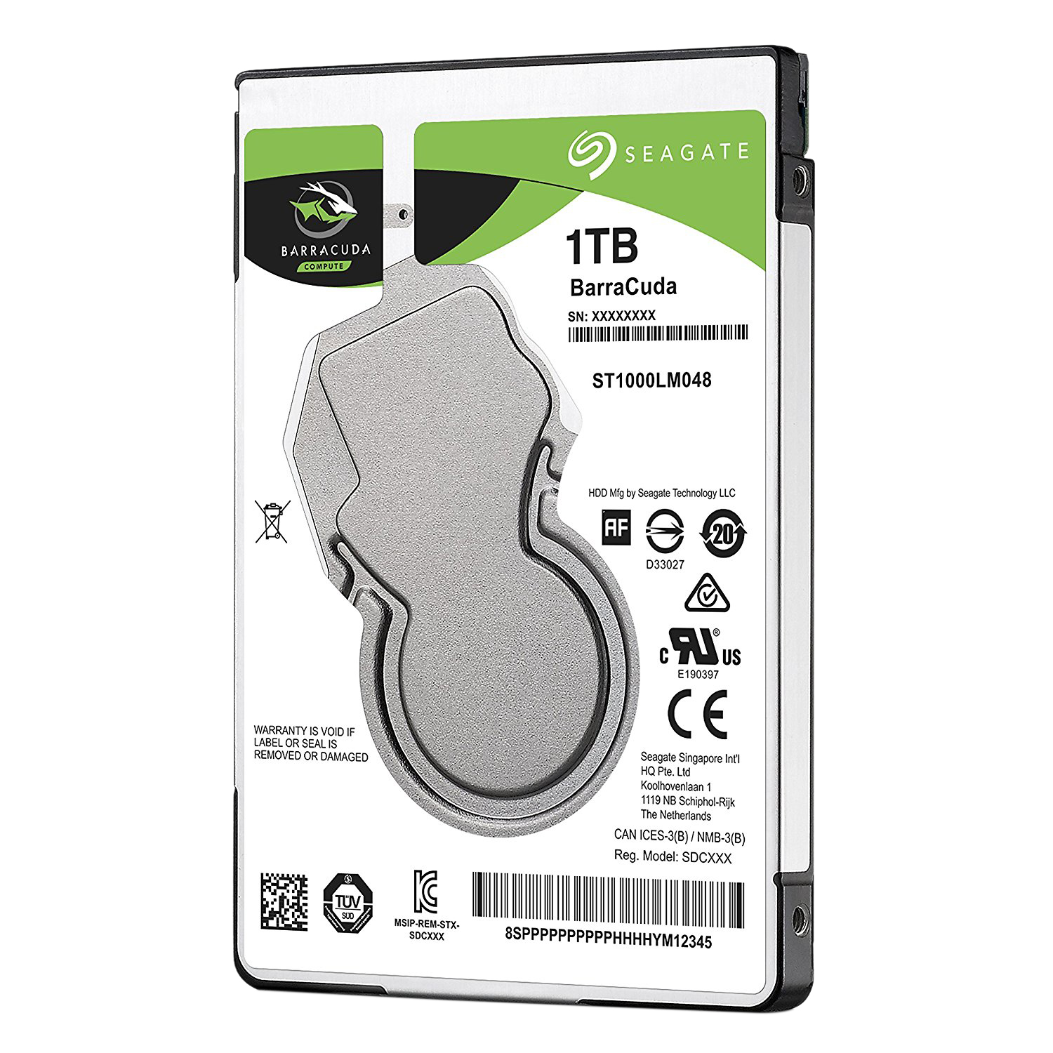 Ổ Cứng HDD Laptop Seagate BarraCuda 1TB/128MB/2.5/5400 - ST1000LM048 - Hàng chính hãng