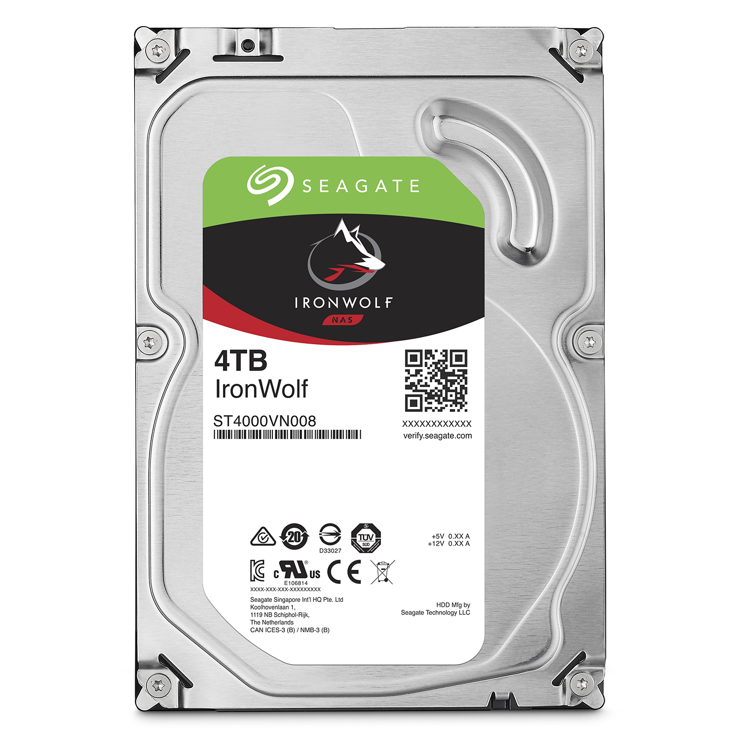 Ổ Cứng HDD Seagate IronWolf 4TB/64MB/3.5 - ST4000VN008 - Hàng Chính Hãng