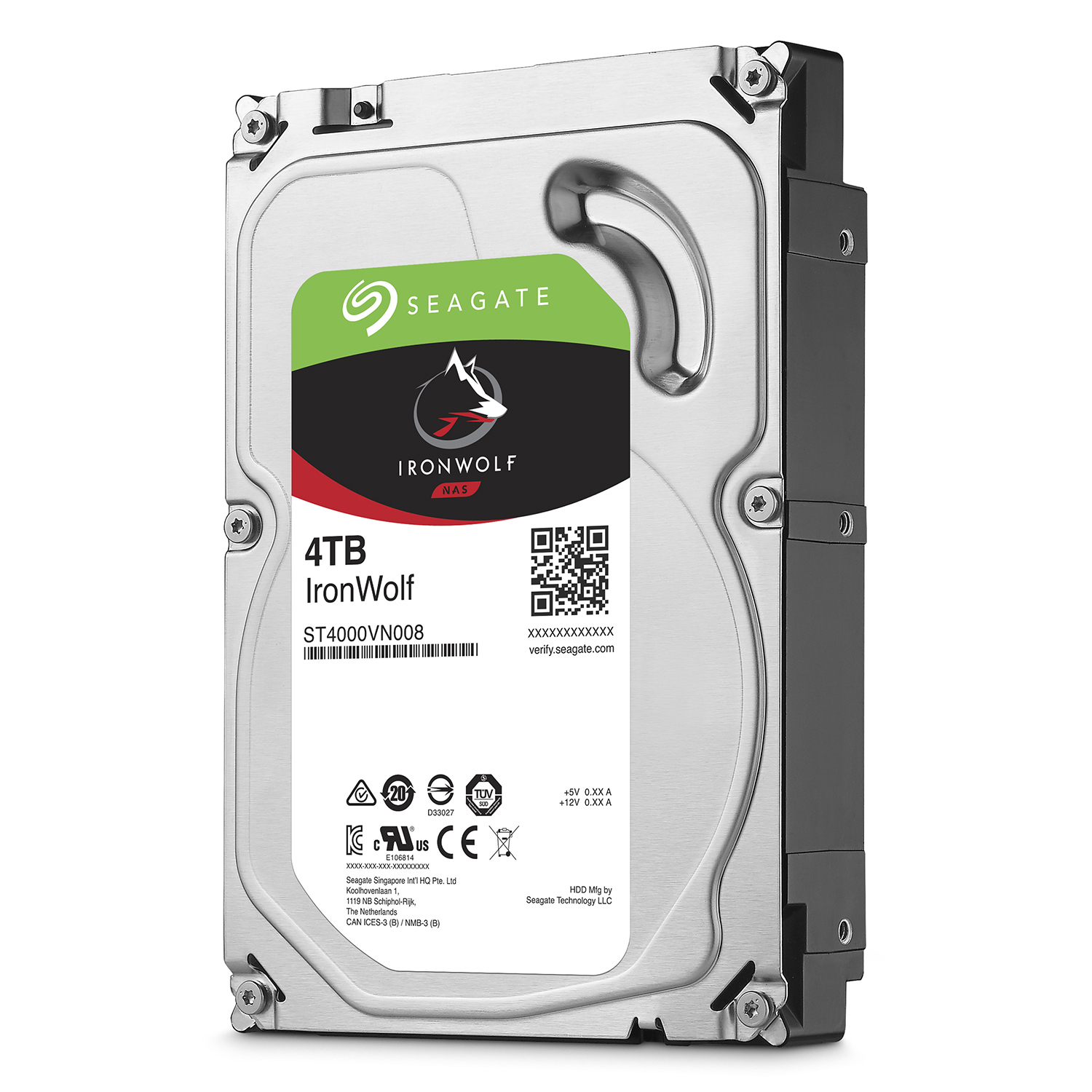 Ổ Cứng HDD Seagate IronWolf 4TB/64MB/3.5 - ST4000VN008 - Hàng Chính Hãng