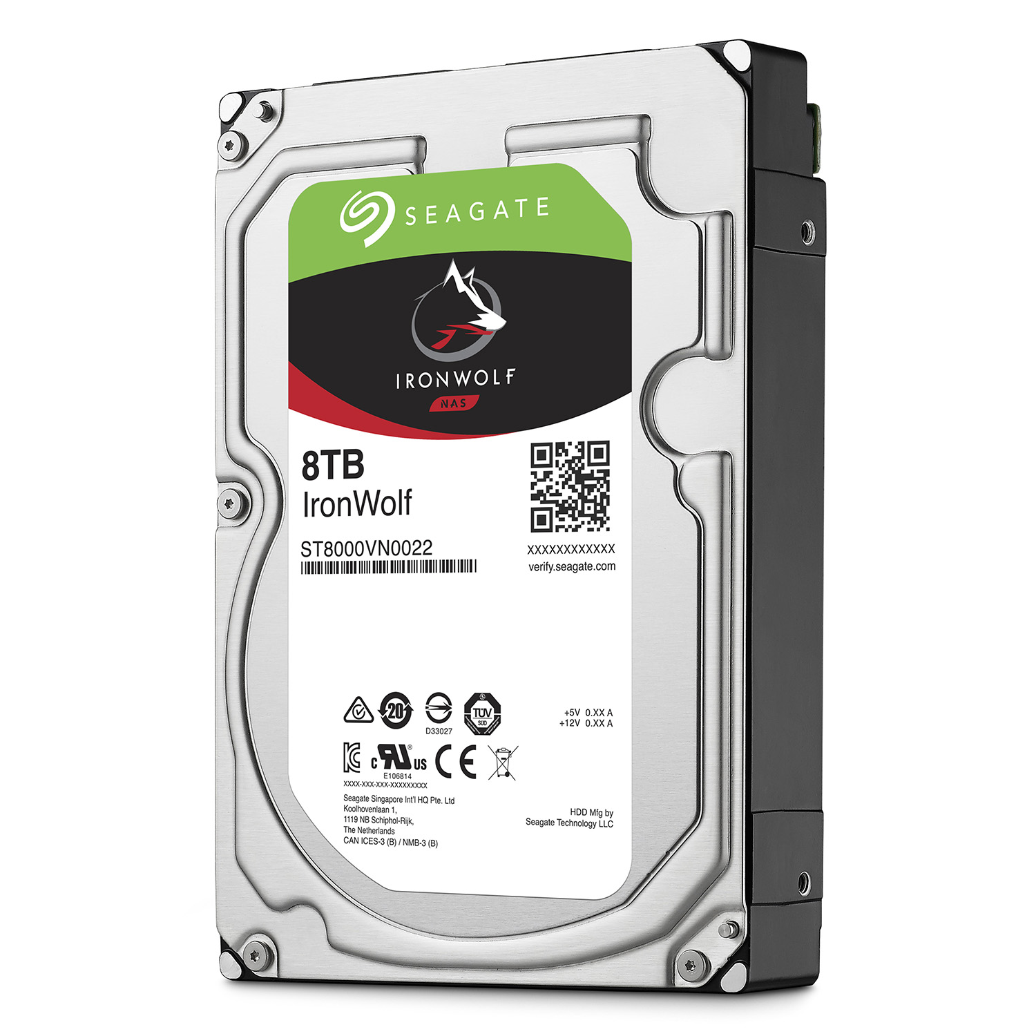 Ổ Cứng HDD Seagate IronWolf 8TB/256MB/3.5 - ST8000VN0022 - Hàng chính hãng