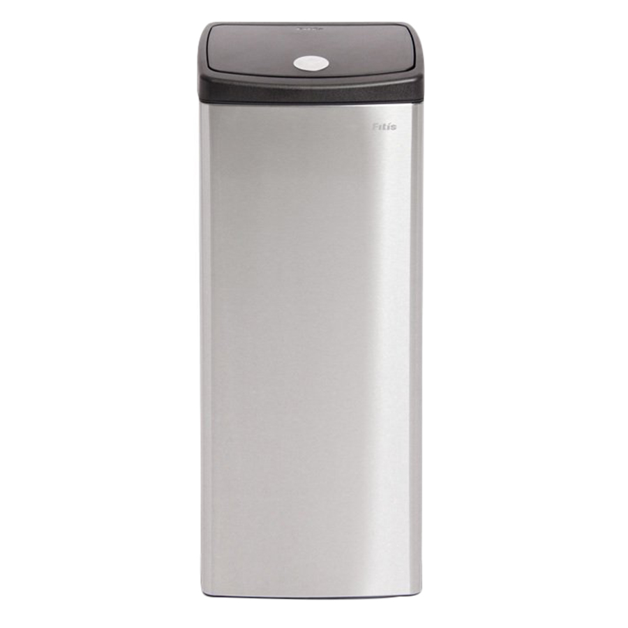 Thùng rác inox FITIS nhấn vuông lớn STL1-901 - inox - 22L