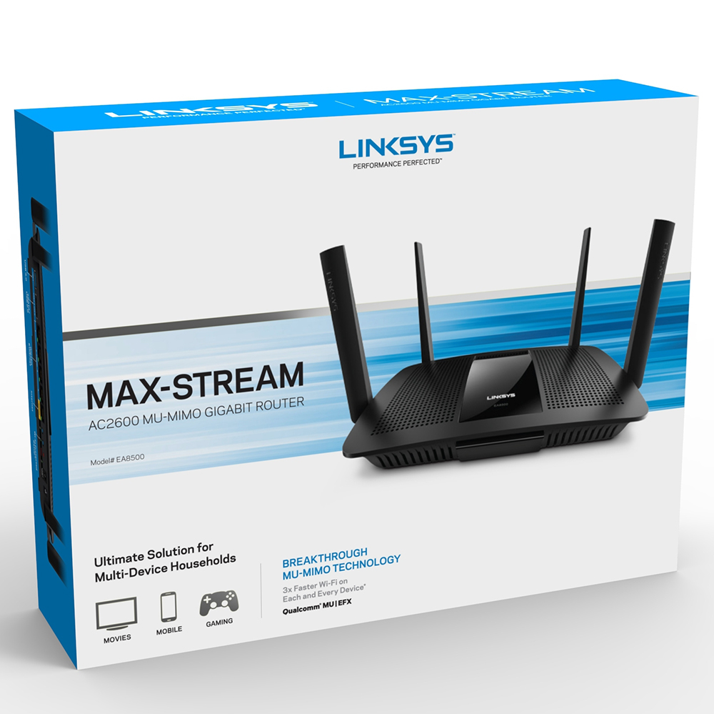 Linksys EA8500 - Router Wifi Chuẩn AC 2600Mbps - Hàng Chính Hãng