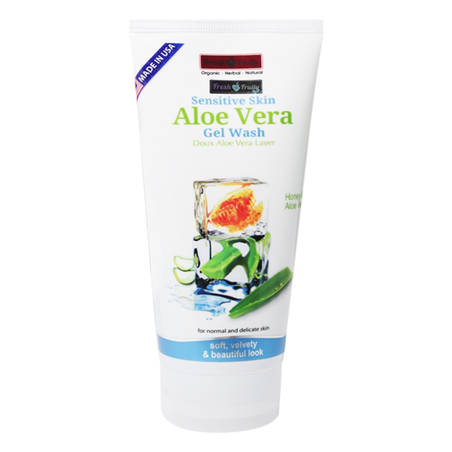 Sữa Rửa Mặt Nha Đam Dành Cho Da Nhạy Cảm Fresh&amp;Fruity Sensitive Skin Aloe Vera Wash (150ml)