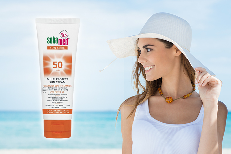 Kem Chống Nắng Sebamed Cho Da Mặt pH 5.5 SPF 50+ Sebamed Sun Care Multi Protect Sun Cream SPF 50+ Without Perfume SSP01A (75ml)