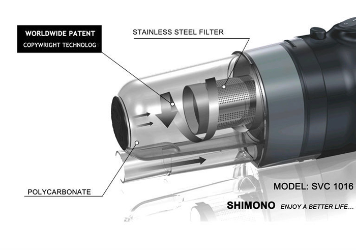 Máy Hút Bụi Cầm Tay Shimono SVC1016 - Xanh dương - Hàng chính hãng
