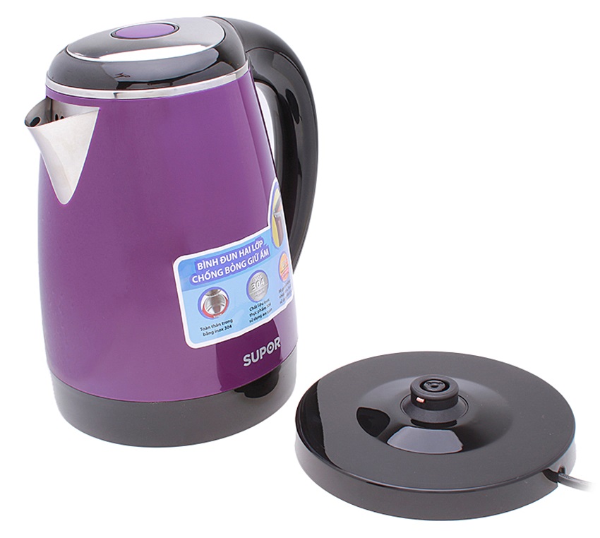 Bình Đun Siêu Tốc Hai Lớp Inox 304 SUPOR SWF17S18AVN - 1.7L