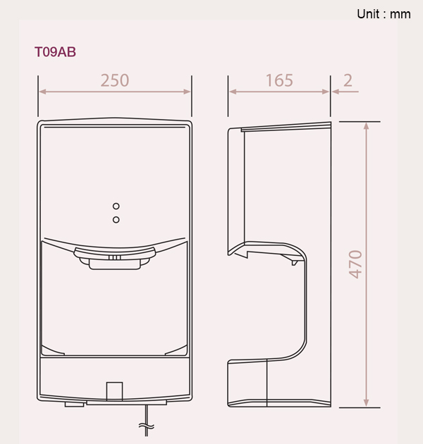 Máy Sấy Tay KDK T09AC - Trắng