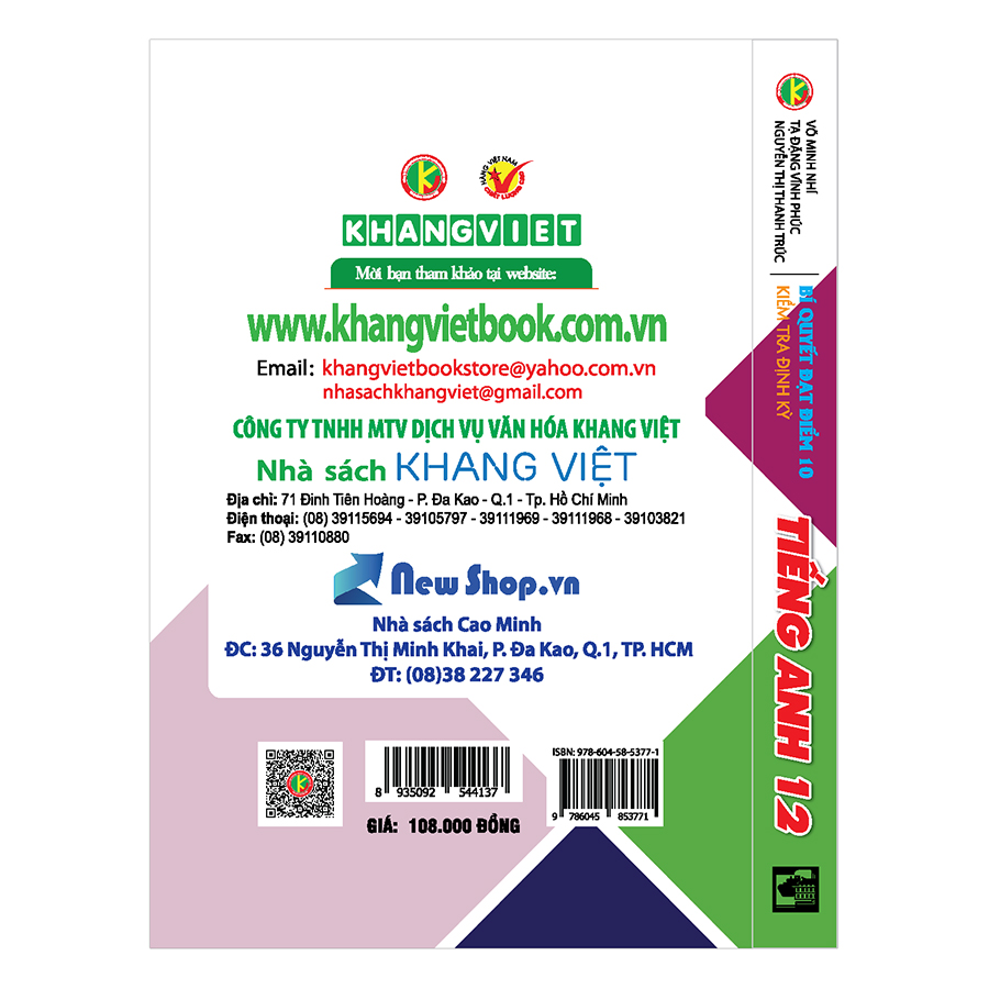 Bí Quyết Đạt Điểm 10 Kiểm Tra Định Kì Tiếng Anh 12