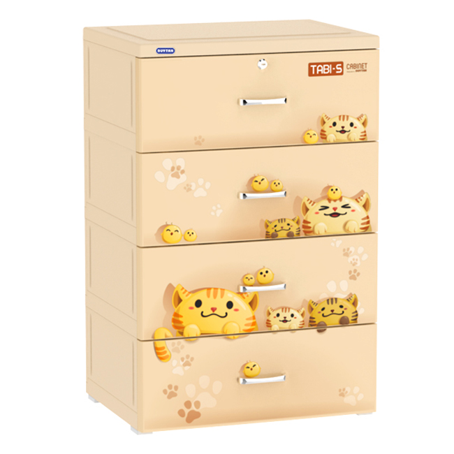 Tủ nhựa Duy Tân TABI 4 tầng