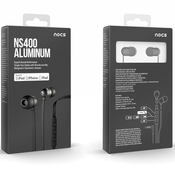 Tai Nghe Nhét Tai Nocs NS400 Aluminum Andoird - Hàng Chính Hãng