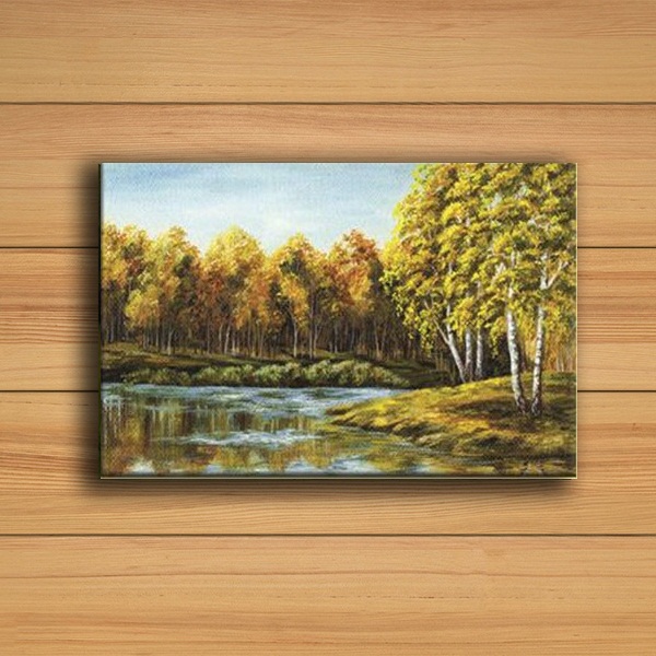 Tranh Canvas Vicdecor rừng thu - TCV0028