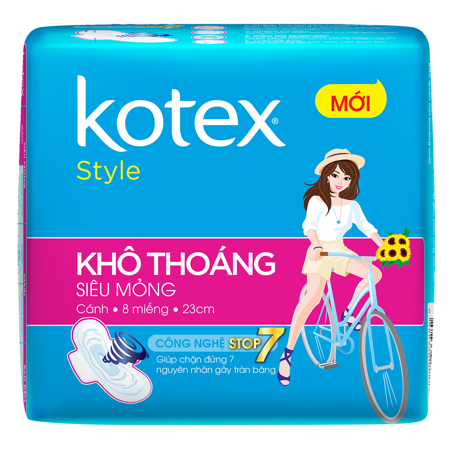 Băng Vệ Sinh Kotex Khô Thoáng Lưới Siêu Thấm - Siêu Mỏng Cánh 8