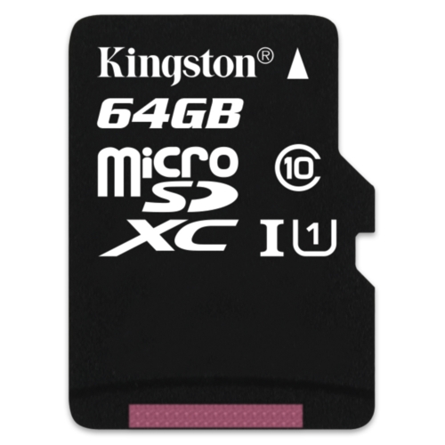 Thẻ Nhớ  Micro SD Kingston 64GB Class 10 + Adapter - Hàng Chính Hãng