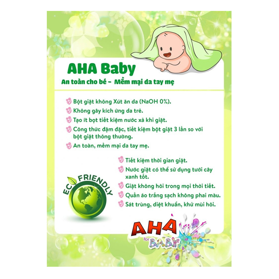 Bột Giặt Cao Cấp AHA Baby AHABB1K (1kg)