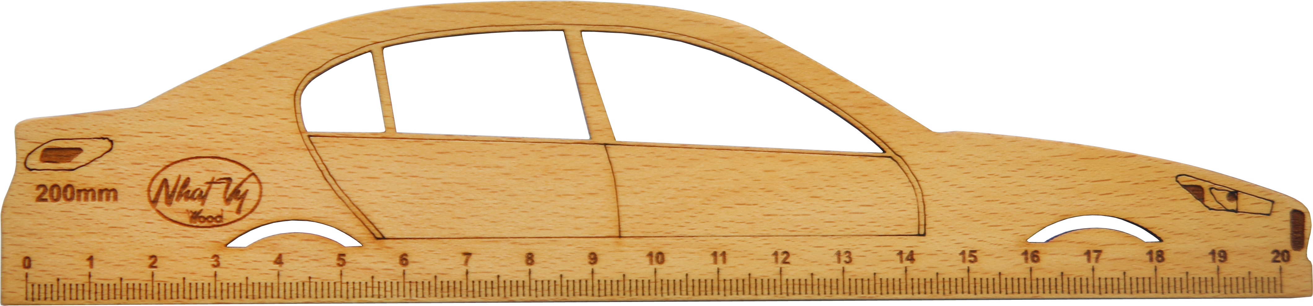 Thước gỗ xe ô tô 200mm
