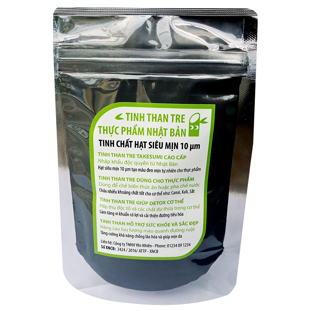 Bột Tinh Than Tre Thực Phẩm Siêu Mịn Takesumi - Yên Nhiên 10µm (50g)