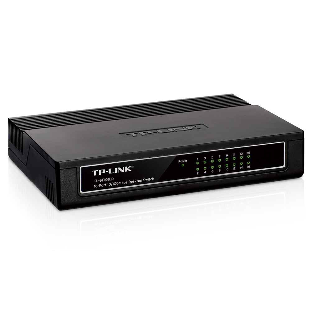 TP-Link TL-SF1016D - Switch Chia Tín Hiệu Để Bàn 16 Cổng 10/100Mbps - Hàng Chính Hãng