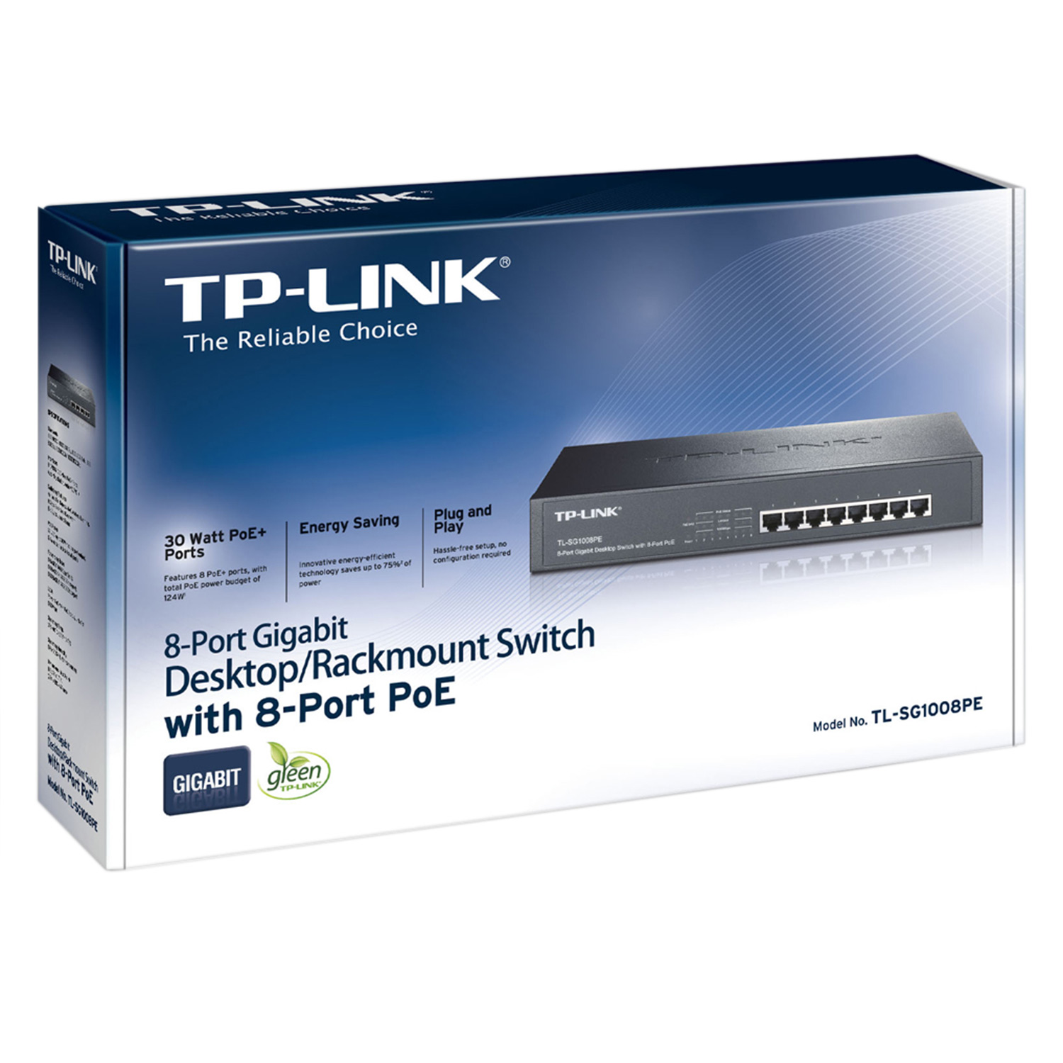 TP-Link TL-SG1008P - Switch Để Bàn PoE 8 Cổng Gigabit - Hàng Chính Hãng