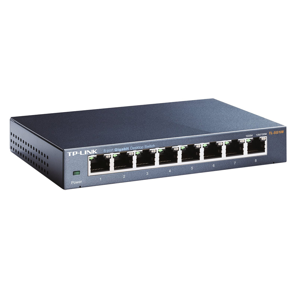 TP-Link  TL-SG108 - Switch Để Bàn 8 Cổng Gigabit - Hàng Chính Hãng