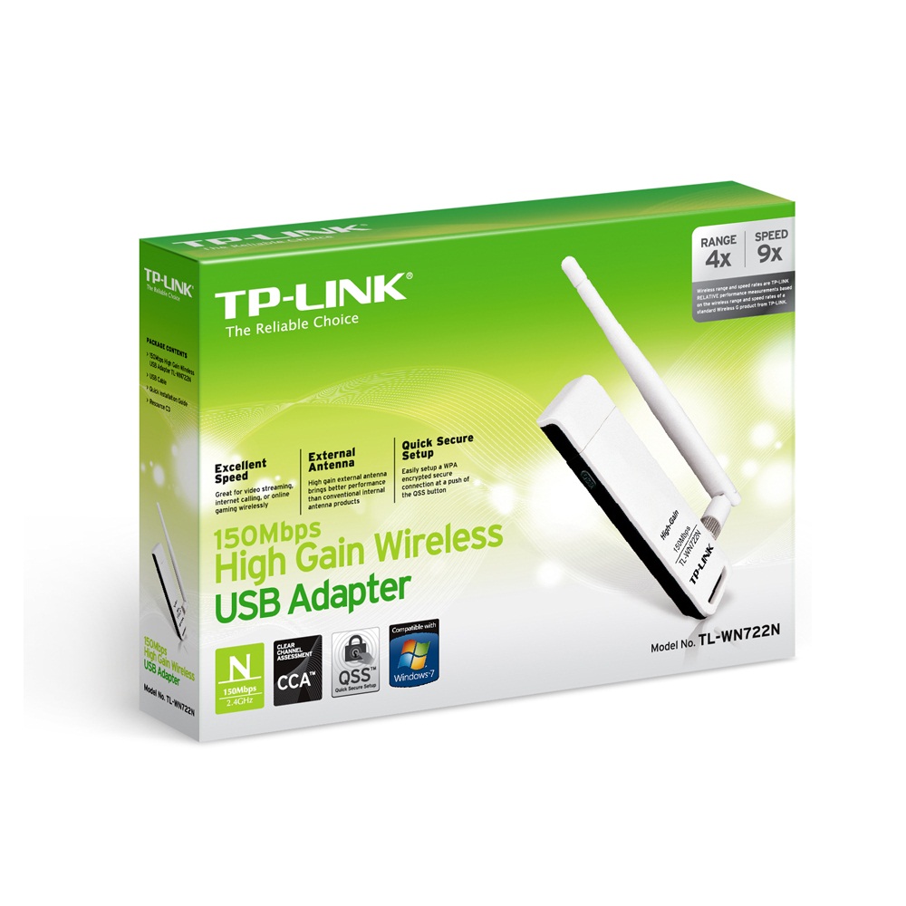 TP-Link TL-WN722N - USB Wifi Tốc Độ 150Mbps - Hàng Nhập Khẩu