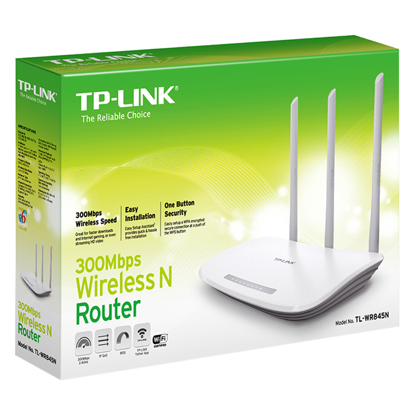 TP-Link TL-WR845N - Router Không Dây Chuẩn N Tốc Độ 300Mbps - Hàng Chính Hãng