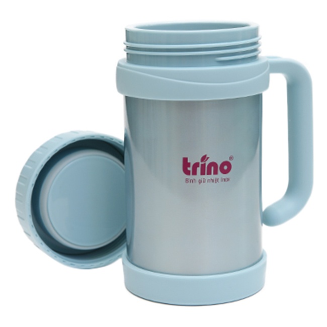 Bình Giữ Nhiệt Có Tay Cầm Inox Trino 500ml - Màu Thiên Thanh - TN-550HL