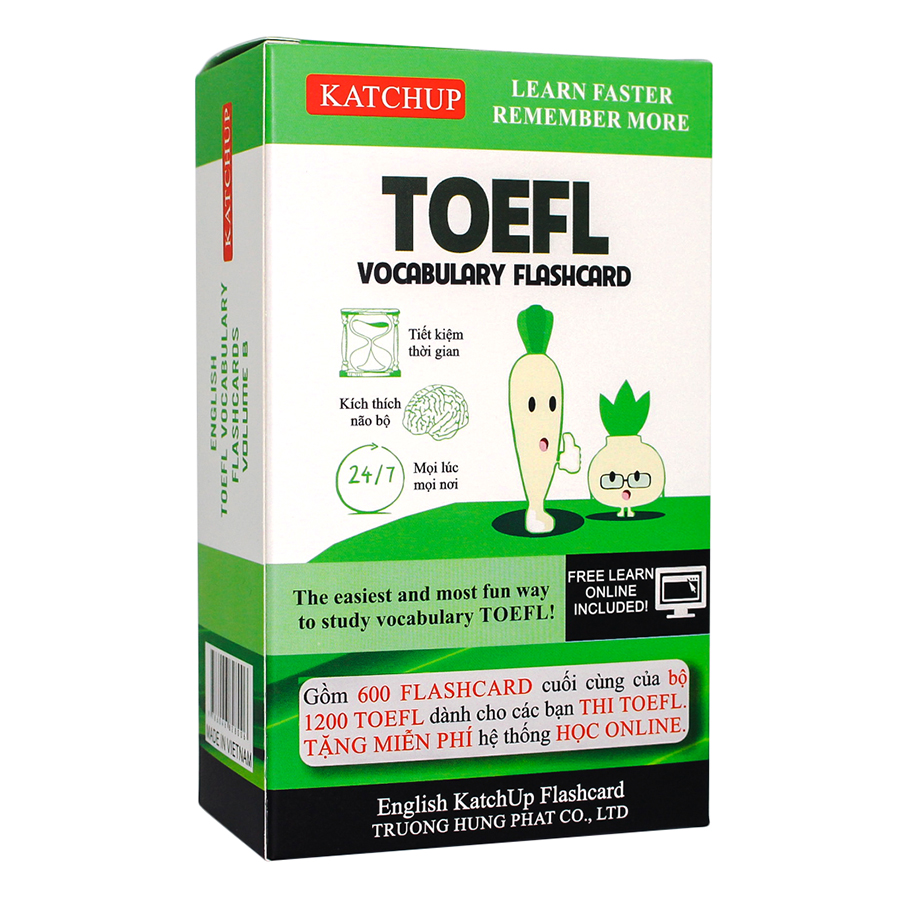 Bộ KatchUp Flashcard TOEFL A - High Quality
