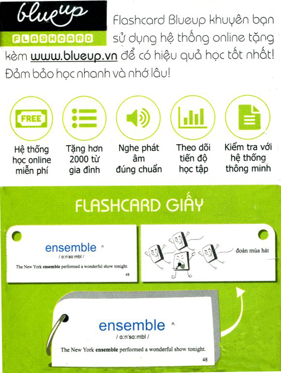 Hộp Blueup TOEFL iBT 600 Essential Flashcards For Toefl iBT - Phần 1