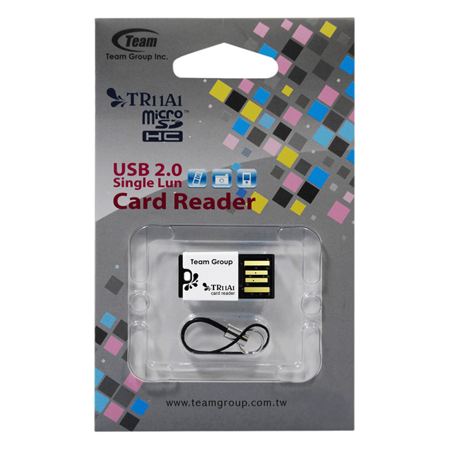 USB Team Group INC C141 8GB + Đầu Đọc Thẻ Nhớ TEAM MicroSD TR11A1 2.0 (Trắng Đen) - Hàng Chính Hãng