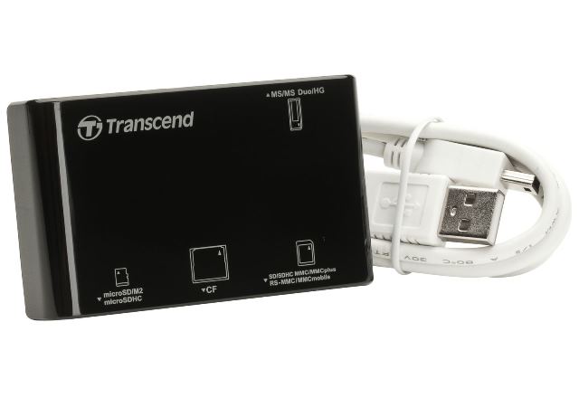 Đầu Đọc Thẻ Nhớ Transcend P8 - Trắng/Đen - Hàng chính hãng