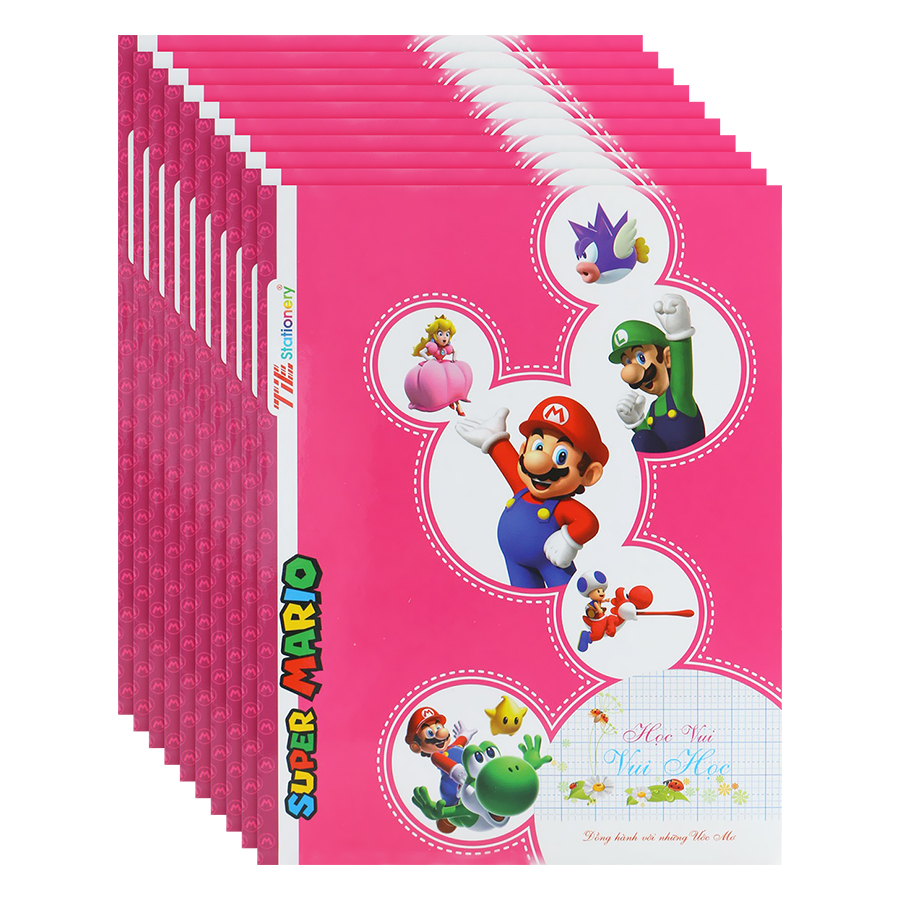 Lốc 10 Tập Caro 5 Ô Ly T-Book Super Mario TSM-R512 (96 Trang)