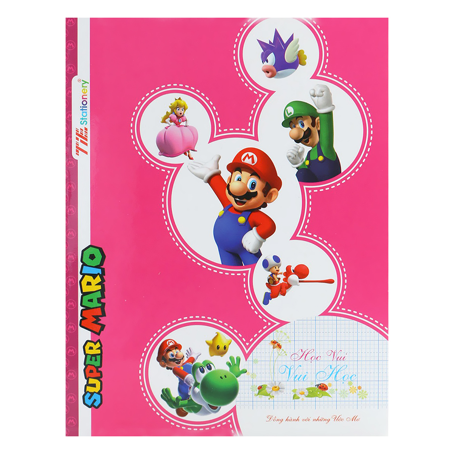 Lốc 10 Tập Caro 5 Ô Ly T-Book Super Mario TSM-R512 (96 Trang)