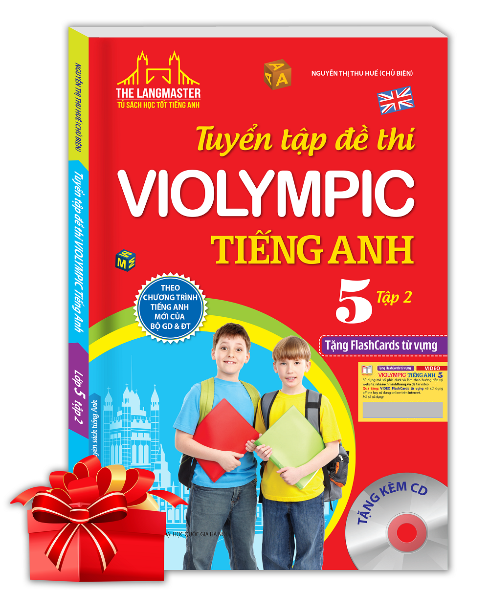 The Langmaster - Tuyển Tập Đề Thi Violympic Tiếng Anh Lớp 5 (Tập 2) (Kèm CD)