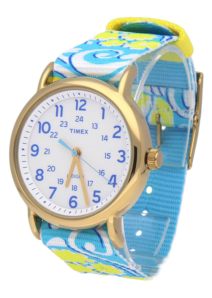 Đồng Hồ Nữ Dây Vải Timex Weekender Reversible Floral TW2P90100