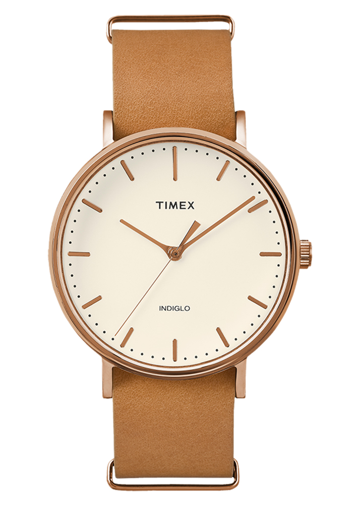 Đồng Hồ Unisex Dây Da Timex Weekender Fairfield TW2P91200