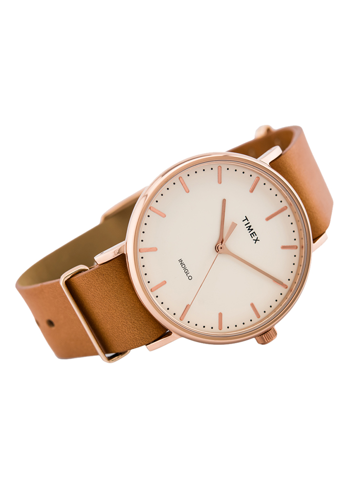 Đồng Hồ Unisex Dây Da Timex Weekender Fairfield TW2P91200