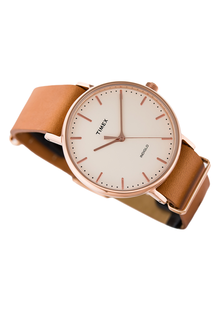 Đồng Hồ Unisex Dây Da Timex Weekender Fairfield TW2P91200